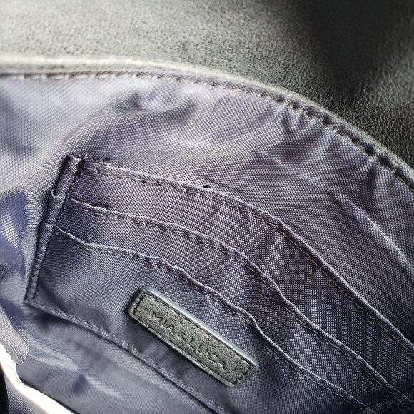 New Mia & Luca Silver Grey suede leather Aztec woven purse NWT - Picture 12 of 12